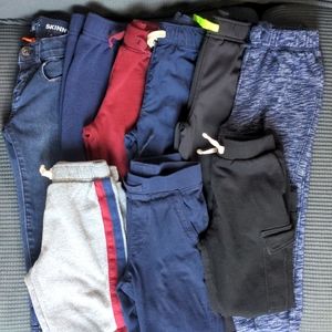 Lot of 9 Toddler Boy Pants 4T